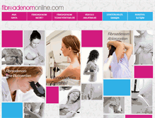 Tablet Screenshot of fibroadenomonline.com
